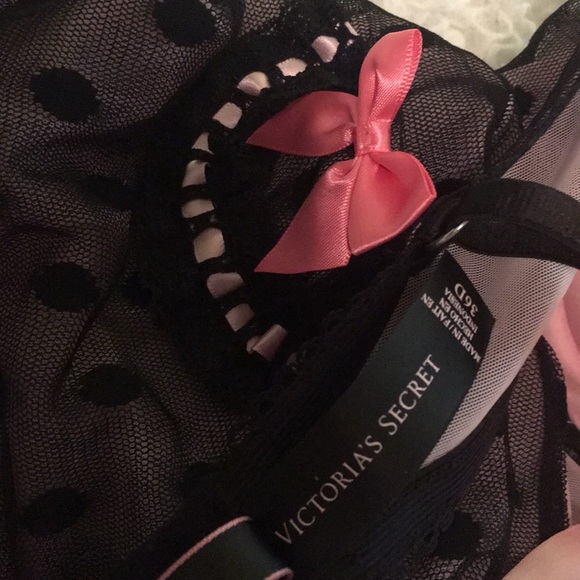 VS Sexy Little Things Pink & Black Babydoll - Picture 9 of 9